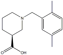 (3S)-1-(2,5-dimethylbenzyl)piperidine-3-carboxylic acid|