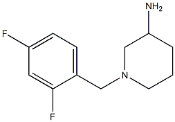 1-(2,4-difluorobenzyl)piperidin-3-amine,,结构式