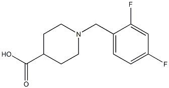 1-(2,4-difluorobenzyl)piperidine-4-carboxylic acid Structure