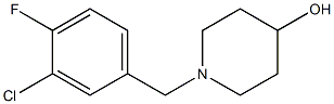 1-(3-chloro-4-fluorobenzyl)piperidin-4-ol Struktur