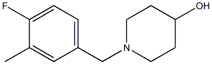 1-(4-fluoro-3-methylbenzyl)piperidin-4-ol 化学構造式