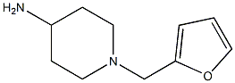 1-(furan-2-ylmethyl)piperidin-4-amine 化学構造式