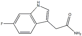 2-(6-fluoro-1H-indol-3-yl)acetamide 结构式