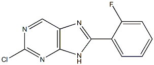 2-chloro-8-(2-fluorophenyl)-9H-purine Structure