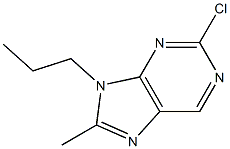 2-chloro-8-methyl-9-propyl-9H-purine 结构式