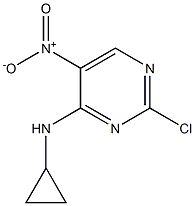 2-chloro-N-cyclopropyl-5-nitropyrimidin-4-amine Structure