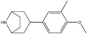 3-(4-methoxy-3-methylphenyl)-8-azabicyclo[3.2.1]octane Struktur