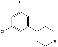 4-(3-chloro-5-fluorophenyl)piperidine Structure