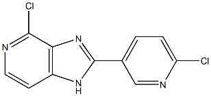 4-chloro-2-(6-chloropyridin-3-yl)-1H-imidazo[4,5-c]pyridine Structure