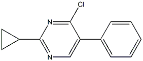 4-chloro-2-cyclopropyl-5-phenylpyrimidine 结构式