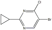 5-bromo-4-chloro-2-cyclopropylpyrimidine Structure