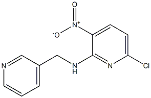 6-chloro-3-nitro-N-(pyridin-3-ylmethyl)pyridin-2-amine Struktur