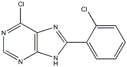 6-chloro-8-(2-chlorophenyl)-9H-purine 结构式