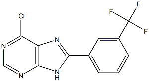 6-chloro-8-[3-(trifluoromethyl)phenyl]-9H-purine Structure