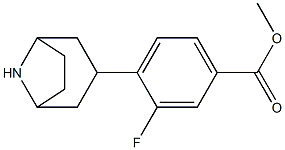 methyl 4-(8-azabicyclo[3.2.1]oct-3-yl)-3-fluorobenzoate 结构式