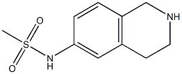 N-(1,2,3,4-tetrahydroisoquinolin-6-yl)methanesulfonamide 结构式