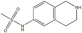 N-(1,2,3,4-tetrahydroisoquinolin-6-yl)methanesulfonamide 化学構造式