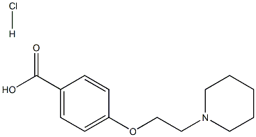 4-[2-(1-piperdinyl)ethoxy]benzoic
acid HCl Structure