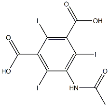 5-Acetamido-2,4,6-trilodoisophthalic
acid,,结构式