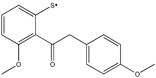 S-(4 METHOXY PHENYL)ACETYL 3-METHOXY
BENZENETHIO Structure