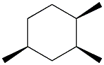 1,cis-2,cis-4-trimethylcyclohexane Structure