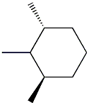 1,trans-2,cis-3-trimethylcyclohexane Struktur