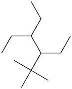 2,2-dimethyl-3,4-diethylhexane 化学構造式