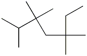 2,3,3,5,5-pentamethylheptane 化学構造式