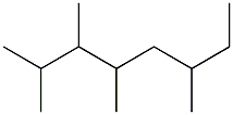 2,3,4,6-tetramethyloctane Structure