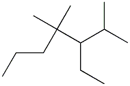 2,4,4-trimethyl-3-ethylheptane Structure