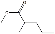 methyl 2-methyl-2-pentenoate,,结构式