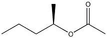 sec-pentyl acetate (R) 化学構造式