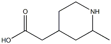 (2-METHYLPIPERIDIN-4-YL)ACETIC ACID Structure