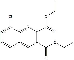 DIETHYL 8-CHLORO-2,3-QUINOLINEDICARBOXYLATE Structure