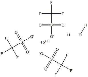 TERBIUM(III) TRIFLUOROMETHANESULFONATE HYDRATE Structure