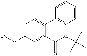 TERT-BUTHYL 4-(BROMOMETHYL)BIPHENYL-2-CARBOXYLATE Structure