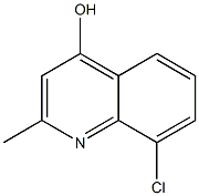 8-CHLORO-2-METHYLQUINOLIN-4-OL Structure