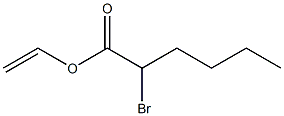 2-溴己酸乙烯酯,,结构式