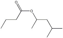 丁酸4-甲-2-戊醇酯 结构式