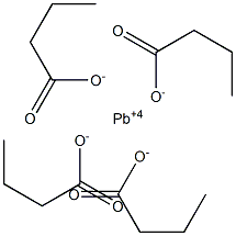丁酸鉛(IV), , 结构式