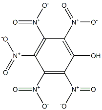 五硝苯酚, , 结构式