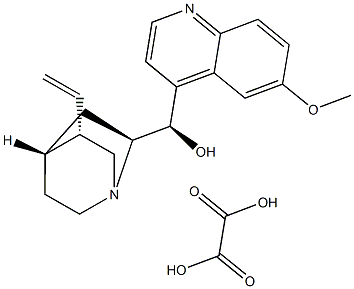奎寧新草酸鹽,,结构式