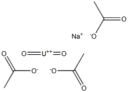 sodium uranyl acetate Struktur