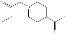 1-ethoxycarbonylmethyl-piperidine-4-carboxylicacid methyl ester Structure
