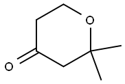 tetrahydro-2,2-dimethylpyran-4-one Structure