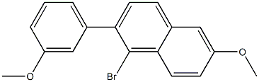 1-BROMO-6-METHOXY-2-(3-METHOXYPHENYL)-NAPHTHALENE Structure