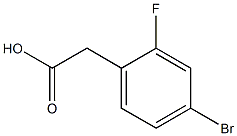 4-BROMO-2-FLUOROPHENYLACETATE 化学構造式