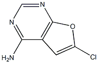 6-chlorofuro[2,3-d]pyrimidin-4-amine,,结构式