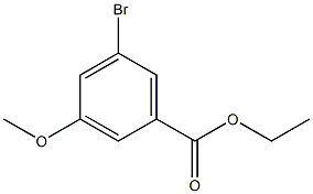 5-BROMO-3-METHOXYBENZOIC ACID ETHYL ESTER 化学構造式
