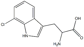 7-CHLORO-DL-TRYPTOPHAN 化学構造式